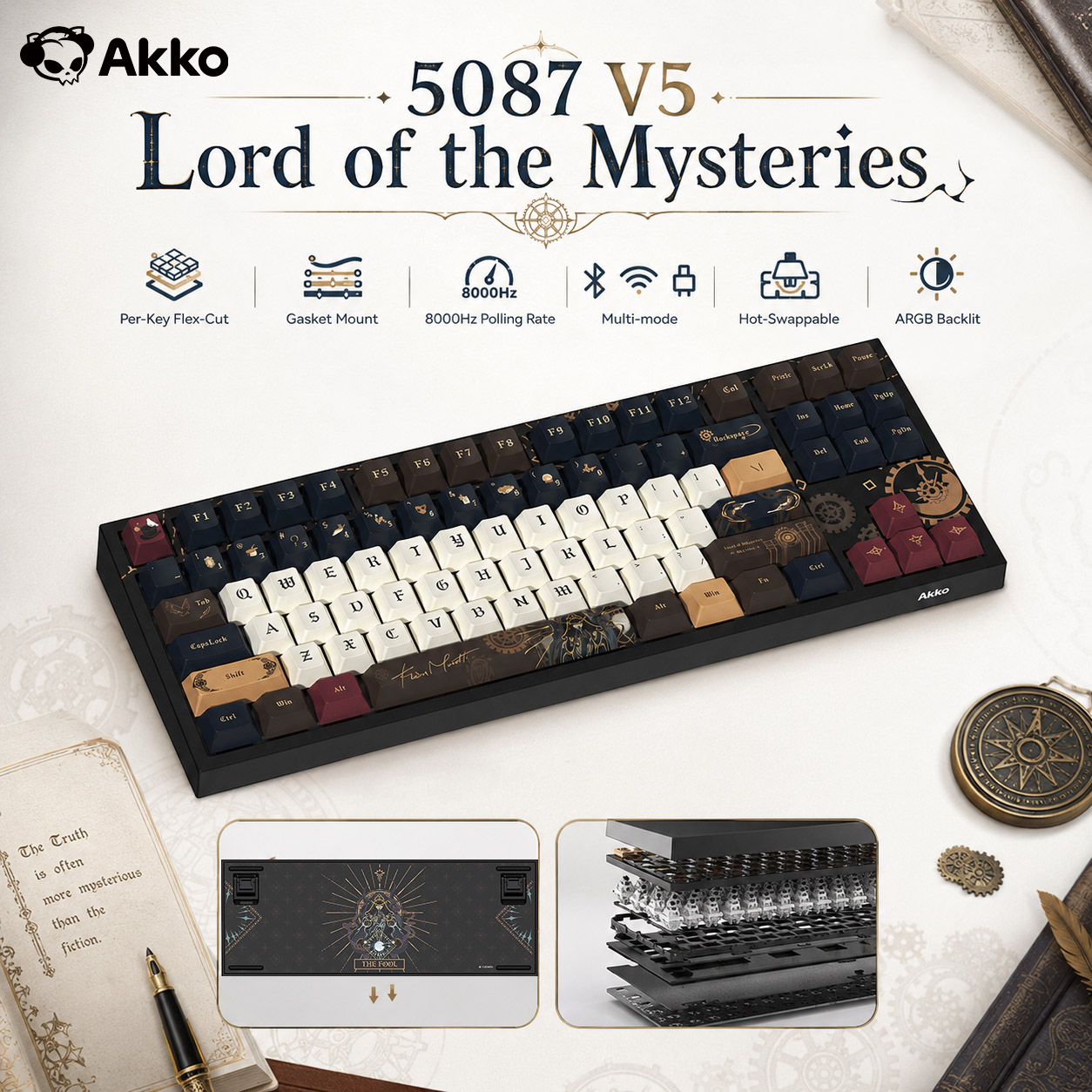 Gaming Keyboard Tkl - Беспроводная механическая клавиатура Akko Lord of
