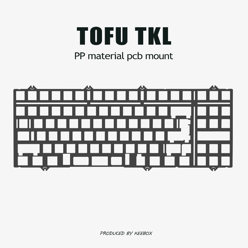 Gaming Keyboard Tkl - Плата позиционирования клавиатуры TOFU TKL, алюминиевая,