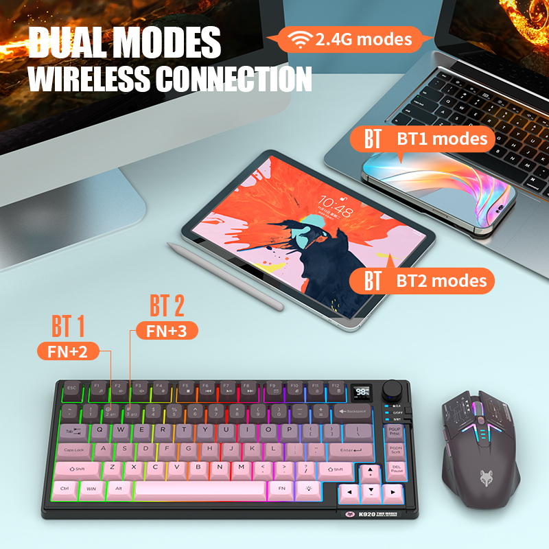2.4G – беспроводная игровая кл – обзор и цена Gaming Keyboard Mouse And Headset Combo