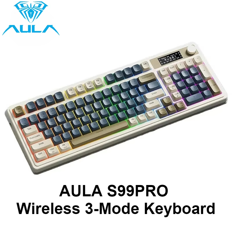 AULA S99 Pro Трехрежимная Blue – обзор и цена Gaming Keyboard That Is Quiet