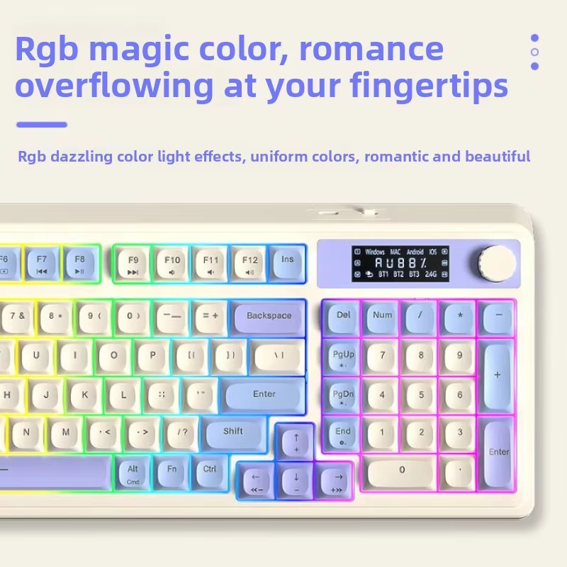 AULA S99 Pro Трехрежимная Blue – обзор и цена Gaming Keyboard That Is Quiet