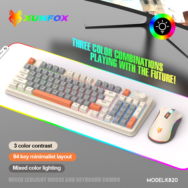 K820 USB проводная игровая кла – обзор и цена Gaming Keyboard Mouse And Headset Combo