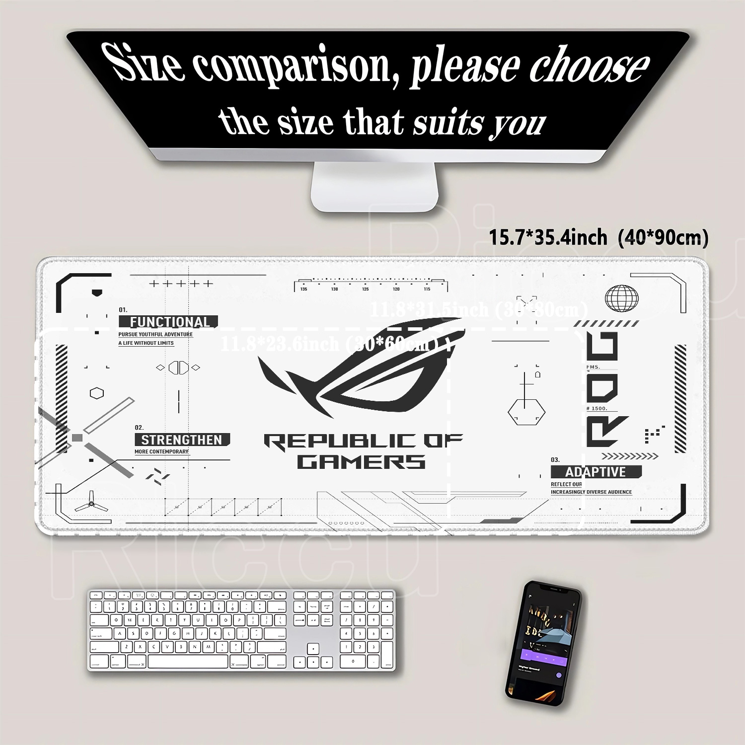 Большой игровой коврик для мыш – обзор и цена Gaming Keyboard Typewriter